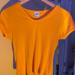 Plain orange/yellow shirt